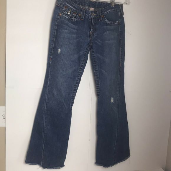 True Religion 100% Cotton Boot Cut Jeans - Picture 2 of 8
